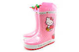 Резиновые сапоги для девочек утепленные Хелло Китти (Hello Kitty), цвет розовый. Изображение 5 из 11.