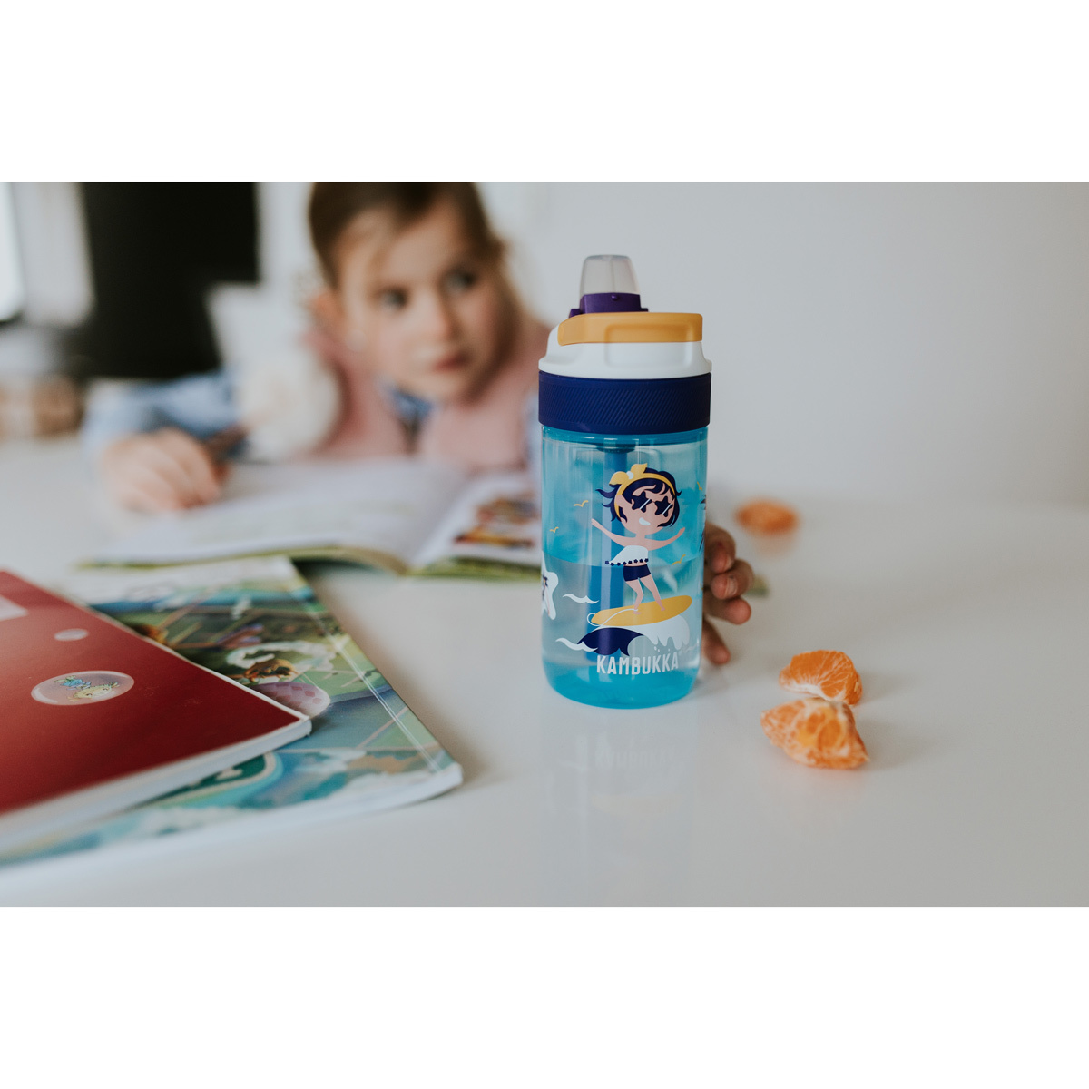 Бутылка для воды Kambukka Lagoon Kids (400 мл), Серфингистка, арт. 11-04039 - фото 6