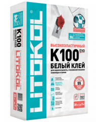 Клеевая смесь Litokol HYPERFLEX K100 белый класс C2TES2 20 кг