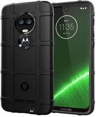 Чехол для Motorola Moto G7 (G7 Plus) цвет Black (черный), серия Armor от Caseport