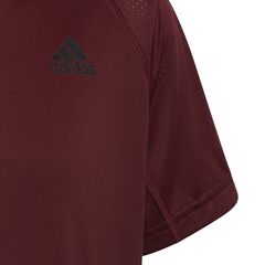 Детская теннисная футболка Adidas Club Tee B - shadow red/ acid red