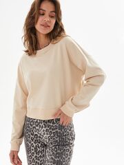 Укороченный кроп-свитшот оверсайз