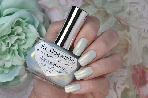 El Corazon 423/1353 Nail_ru светло-голубой  с золотым перламутром
