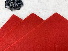 Фетр мягкий, р. 20х30 см толщина 1,5 мм, А4, красный