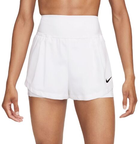 Женские теннисные шорты Nike Court Advantage Dri-Fit Tennis Short - white/white/black