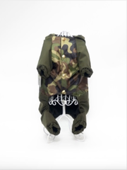 Royal Dog демисезонный костюм на флисе Милитари S (зелёный)