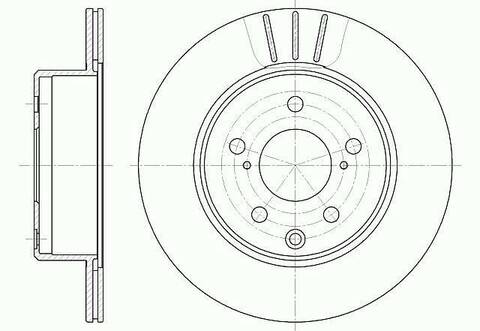 Диск тормозной вентилируемый G-brake  GR-02337