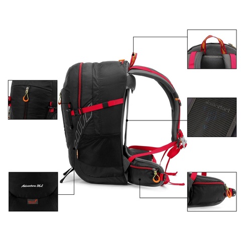 Картинка рюкзак туристический Ai One 9860 Black - 5