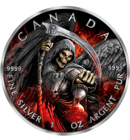 Канада 2017, 5 долларов, 1 унция, серебро, рутений. Армагеддон 2. Смерть