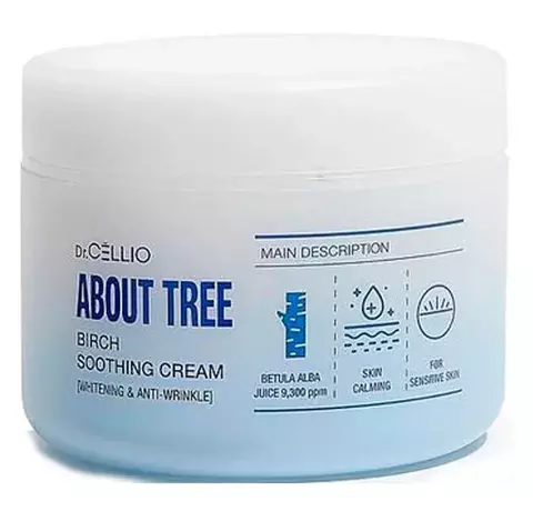 Dr.Cellio About Tree Birch Soothing Cream [Whitening & Anti-Wrinkle] Крем для лица успокаивающий