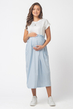Платье для беременных и кормящих 15572 голубой