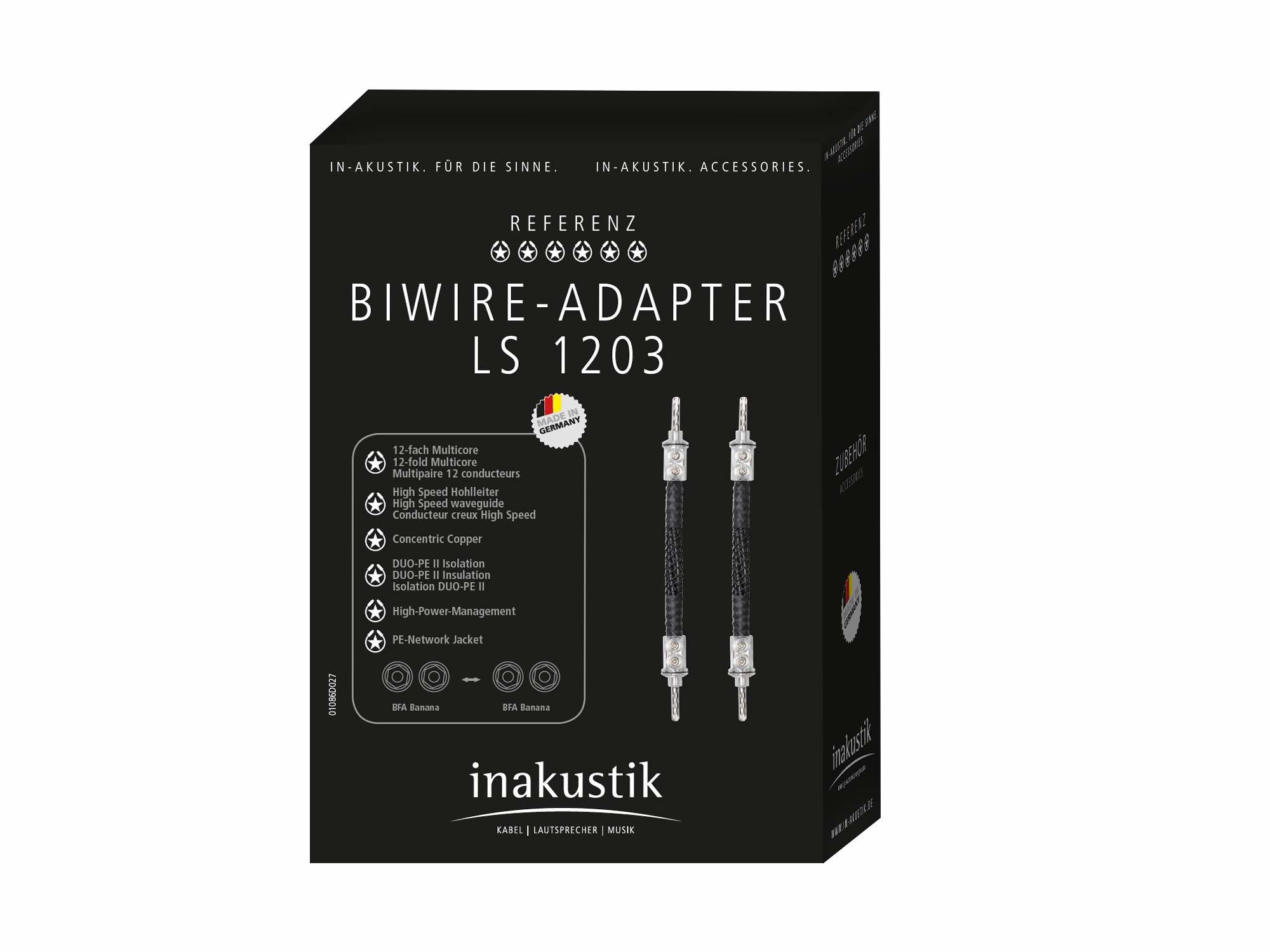 Inakustik Referenz LS-1203 Bi-Wire Jumper, Spades