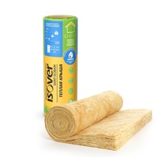 Утеплитель Изовер Теплая Крыша Рулон (4000х1220х150) (4,88 м2), (0,732 м3),  плотность 15 кг/1 м³ (Выставочный образец)