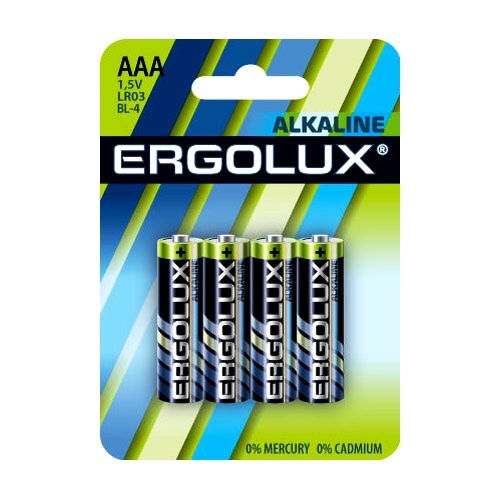 Э/п Ergolux LR03 Alkaline BL-4  40/960