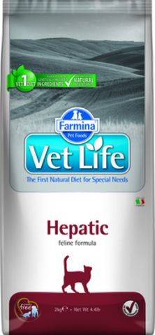 Farmina Vet Life Hepatic диета сухой корм для кошек при заболеваниях печени 400г