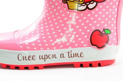 Резиновые сапоги для девочек утепленные Хелло Китти (Hello Kitty), цвет розовый. Изображение 8 из 11.