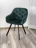 фото 1 Стул GALE 360 град. поворот. BLUVEL-78 GREEN, велюр/ черный каркас, М-City на profcook.ru