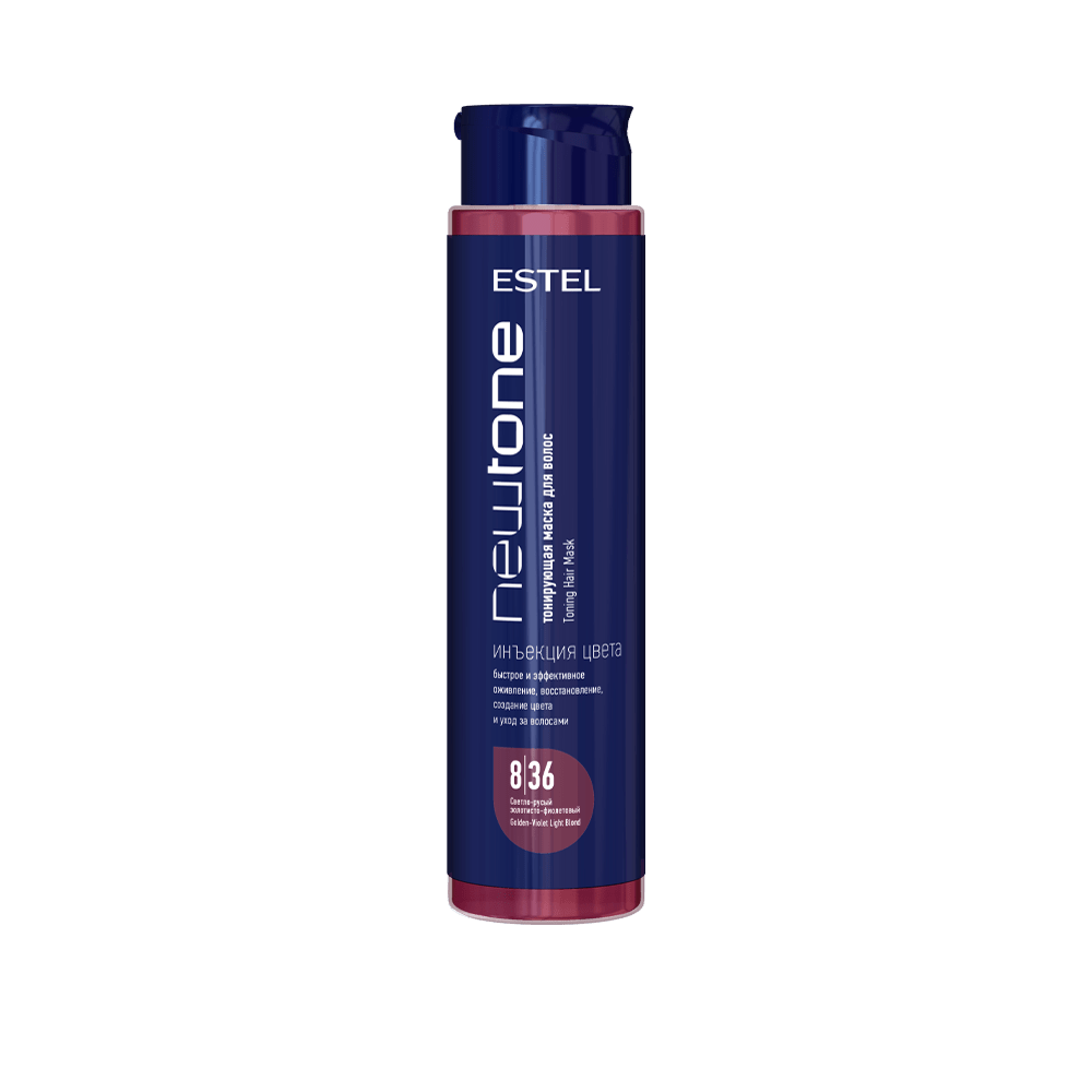 ESTEL HAUTE COUTURE NEWTONE Тонирующая маска для волос 8/36 Светло-русый золотисто-фиолетовый, 400 мл
