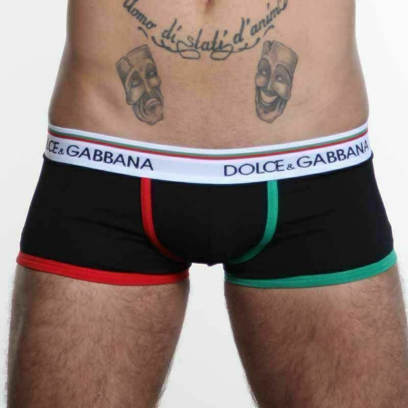 Мужские трусы хипсы черные Dolce Gabbanna Milano Boxer Black