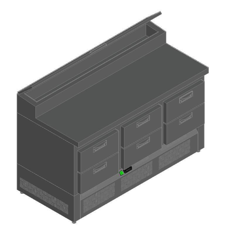 СТОЛ ДЛЯ ПИЦЦЫ HICOLD PZE1-222GN (1/3)