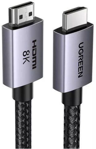Кабель UGREEN HD171 25910 HDMI 2.1 Male To Male 8K Cable 2м, Grey