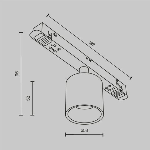 Магнитный трековый светильник Maytoni EXILITY Alfa S TR132-2-7W3K-W