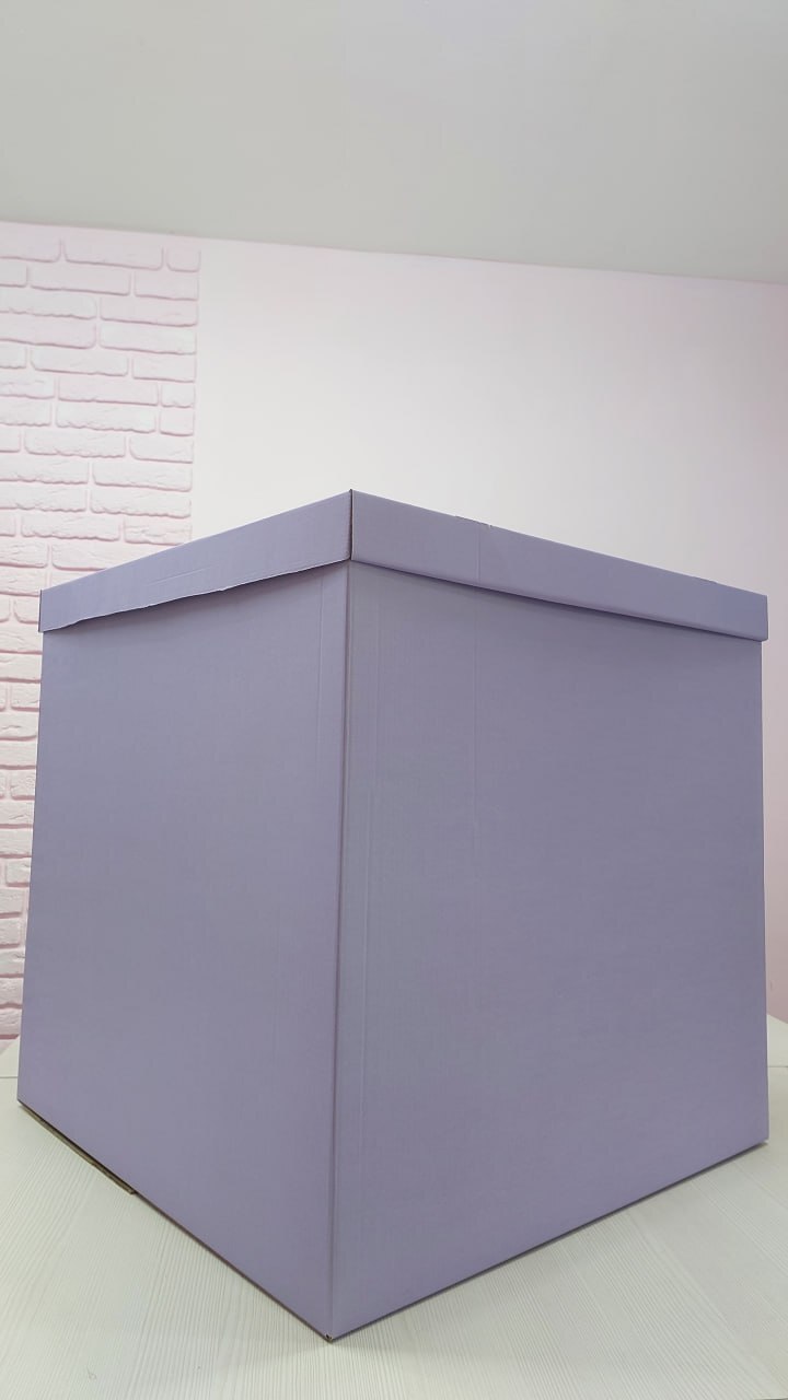 Коробка для шаров, Светло-сиреневый, 70*70*70 см