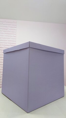 Коробка для шаров, Светло-сиреневый, 70*70*70 см