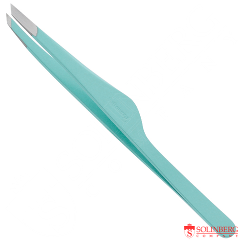Пинцет для бровей Solinberg G803з, тиффани (ручная заточка)