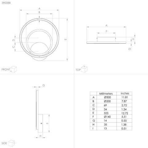Настенный светодиодный светильник Eglo LANACERA 390088