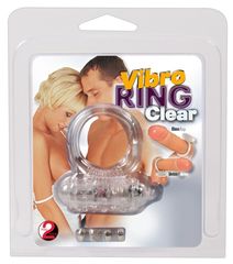 Прозрачное эрекционное виброкольцо Vibro Ring Clear - 