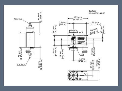 Реле дифференциального давления MP54 Danfoss 060B016991