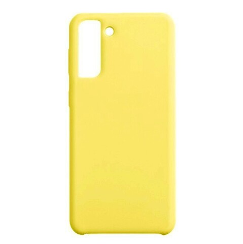 Силиконовый чехол Silicone Cover для Samsung Galaxy S21 Plus (Желтый)