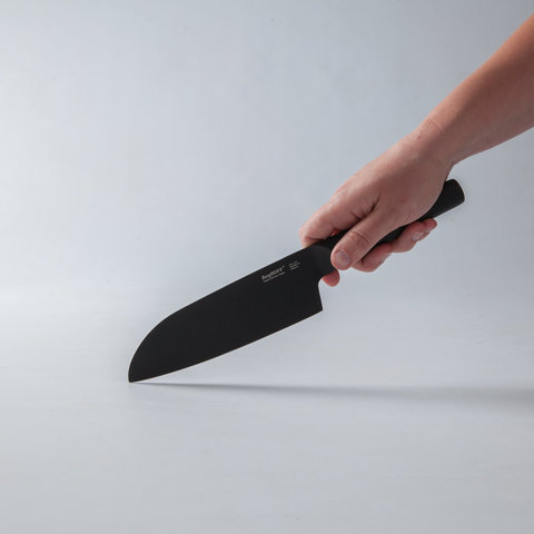Нож сантоку 16см Ron (ручка полая металлическая)
