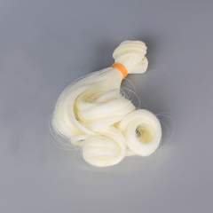 Волосы для кукол, трессы кудри Premium, цвет Белый блонд, 13-15 см*1 метр., набор 2 шт