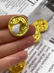 Пуговицы Скиап. золотистые 