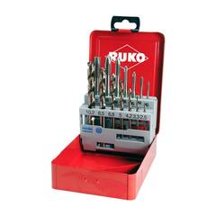 Набор метчиков машинных M3 -M12 HSSE DIN371/376 (B/4-5P, + сверла) 14пр Ruko 245051(K)