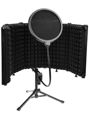 Акустический экран для микрофона c поп-фильтром и подставкой (5 секций)