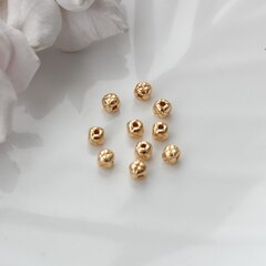 Бусина разделитель (спейсер), 4 мм, позолота, 5 штук, Р088