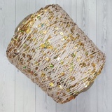 Пряжа Shine Paillettes 63122 золотая голография