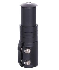 Удлинитель штока вилки выдвижной KL-4025 для безрезьбовой рул. колонки 1-1/8", алюм. чёрн./140001