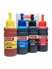 Чернила универсальные MyInk для HP водные (Dye), комплект 4 цвета по 100 мл