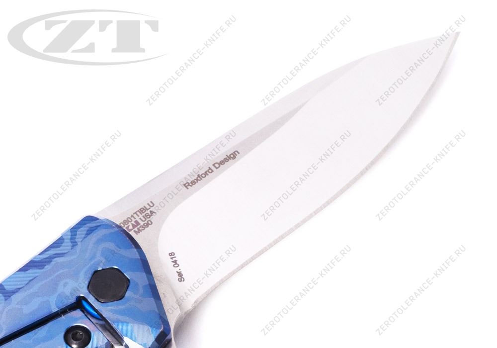 Нож Zero Tolerance 0801TIBLU Rexford - фотография 