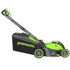 Газонокосилка аккумуляторная Greenworks GD40LM411, 40V, бесщеточная, 41 см, c 1хАКБ 5Ач и ЗУ (2521007UG) — фото 4