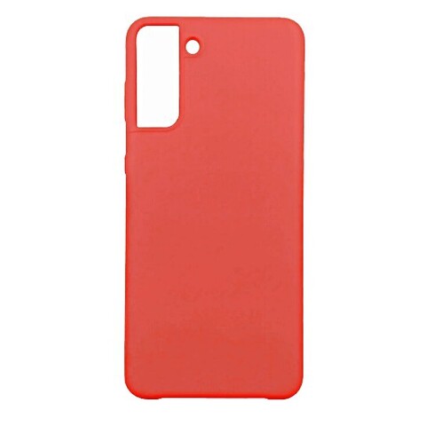 Силиконовый чехол Silicone Cover для Samsung Galaxy S21 (Красный)