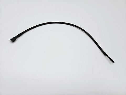 Провод пьезорозжига L250мм (клеммы: круглая D2мм - плоская 6,3х0,5мм)