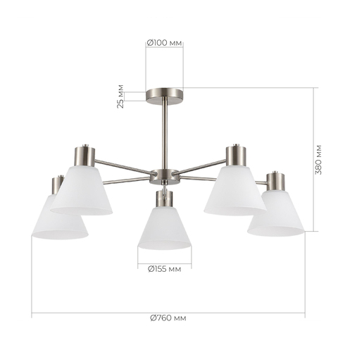 Светильник потолочный Evoluce Arki SLE1561-103-05
