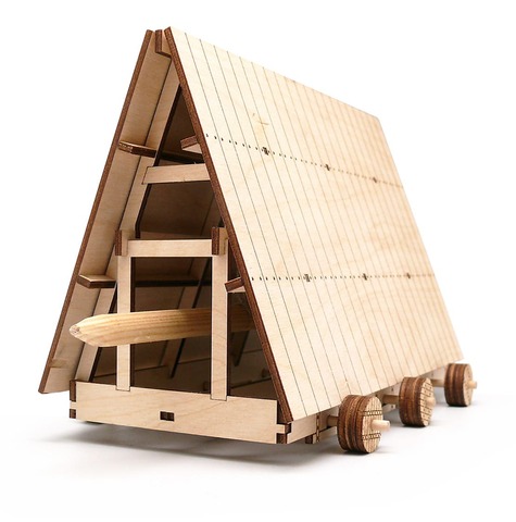 Таран (Armarika) - деревянный конструктор, сборная модель, 3D пазл, римское орудие, моделирование, моделизм