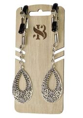 Изысканные зажимы на соски с подвесками "Шахерезада"