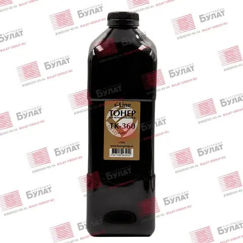 Тонер БУЛАТ s-Line TK-360 для Kyocera FS-4020 (Чёрный, банка 700 г)